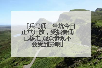 兵马俑三号坑今日正常开放，受损秦俑已移走 观众参观不会受到影响